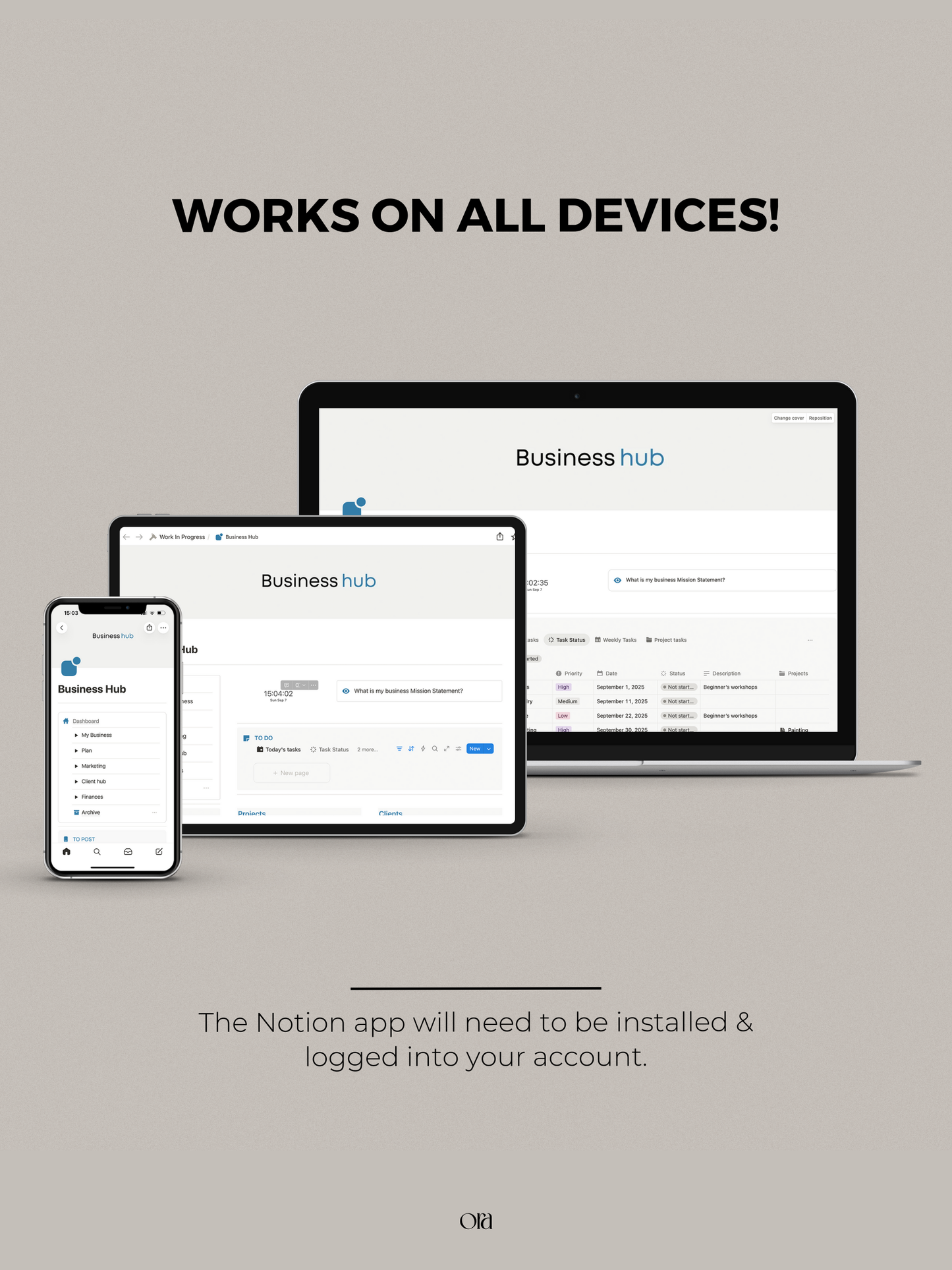 BUSINESS HUB | TEMPLATE MADE FOR NOTION