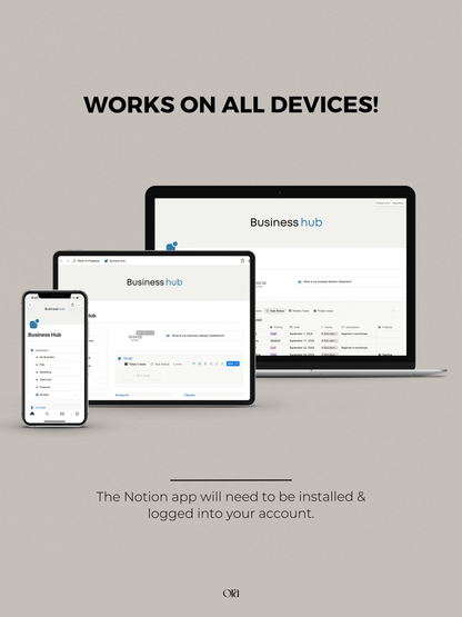 BUSINESS HUB | TEMPLATE MADE FOR NOTION