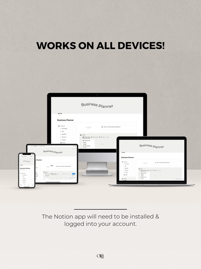 BUSINESS PLANNER | TEMPLATE MADE FOR NOTION