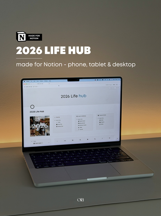2026 LIFE HUB | TEMPLATE MADE FOR NOTION