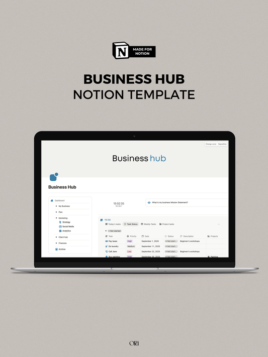 BUSINESS HUB | TEMPLATE MADE FOR NOTION