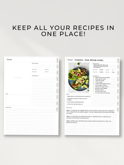 DIGITAL RECIPE BOOK | CLASSIC & 2.0 VERSIONS