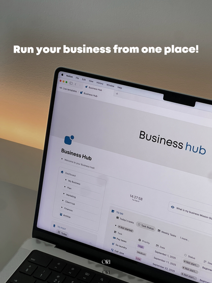 BUSINESS HUB | TEMPLATE MADE FOR NOTION