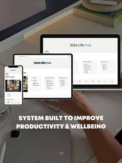 2026 LIFE HUB | TEMPLATE MADE FOR NOTION