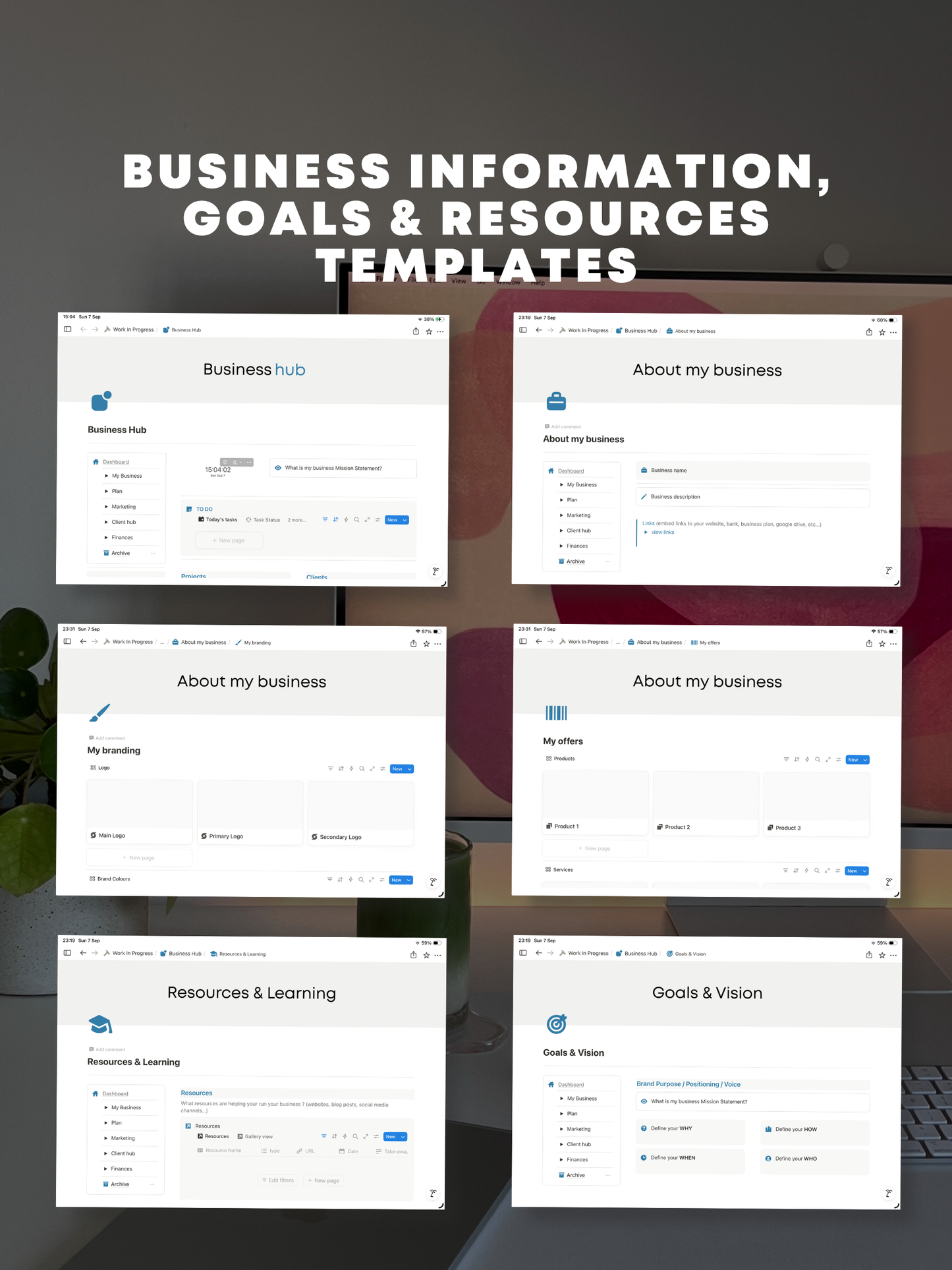 BUSINESS HUB | TEMPLATE MADE FOR NOTION