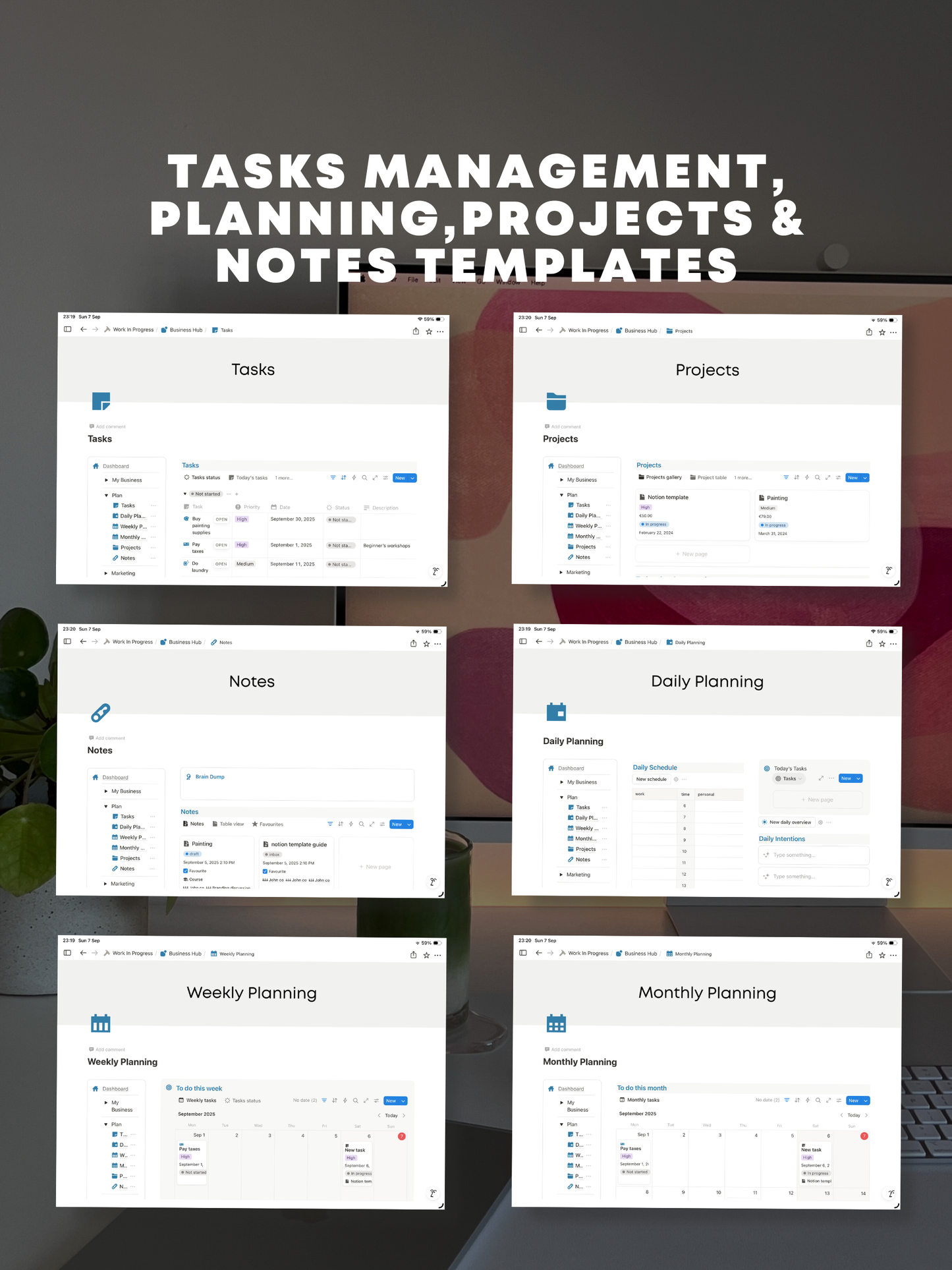 BUSINESS HUB | TEMPLATE MADE FOR NOTION