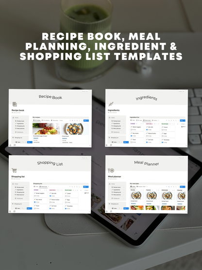 RECIPE & MEAL PLANNER | TEMPLATE MADE FOR NOTION
