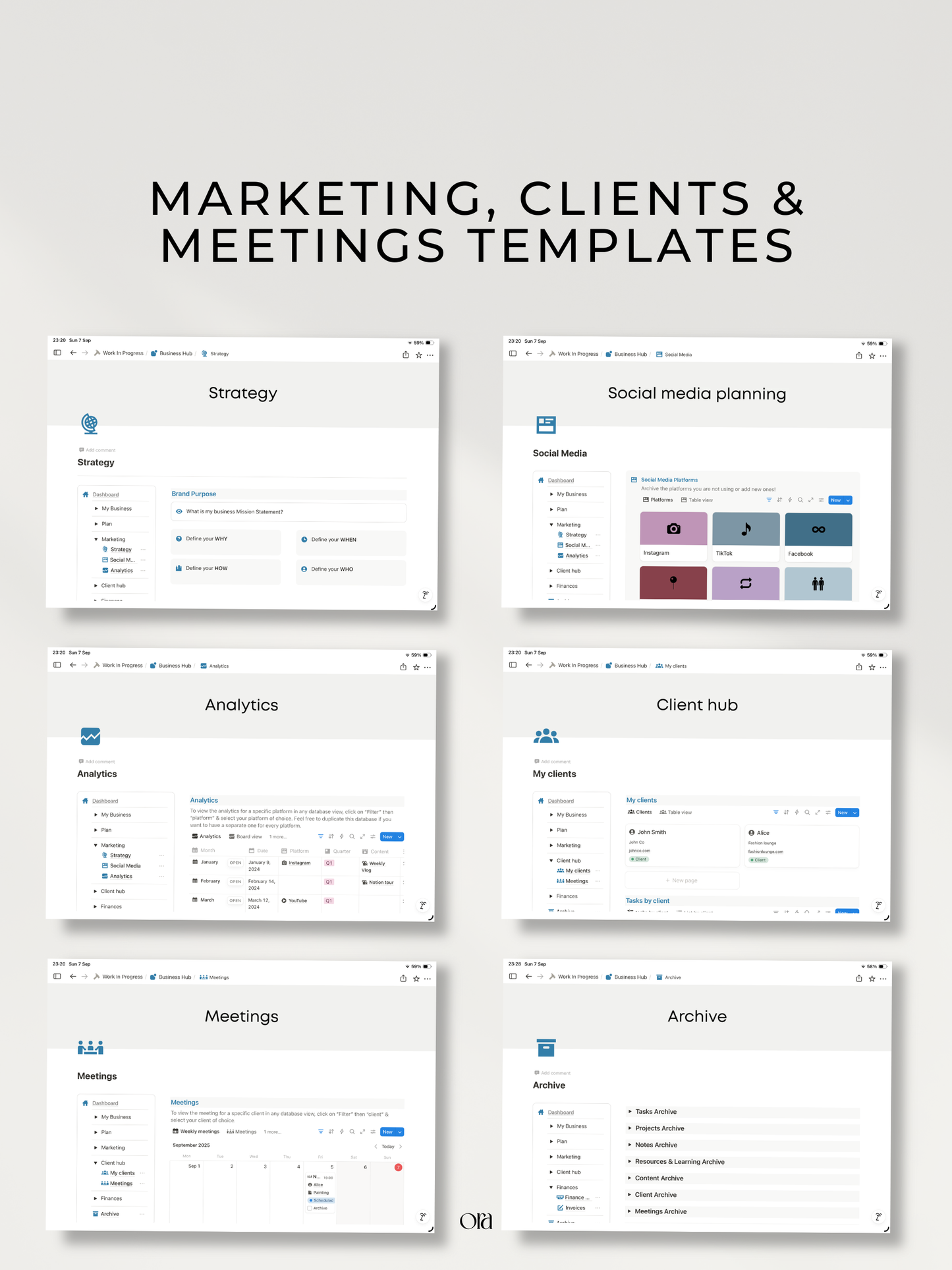 BUSINESS HUB | TEMPLATE MADE FOR NOTION