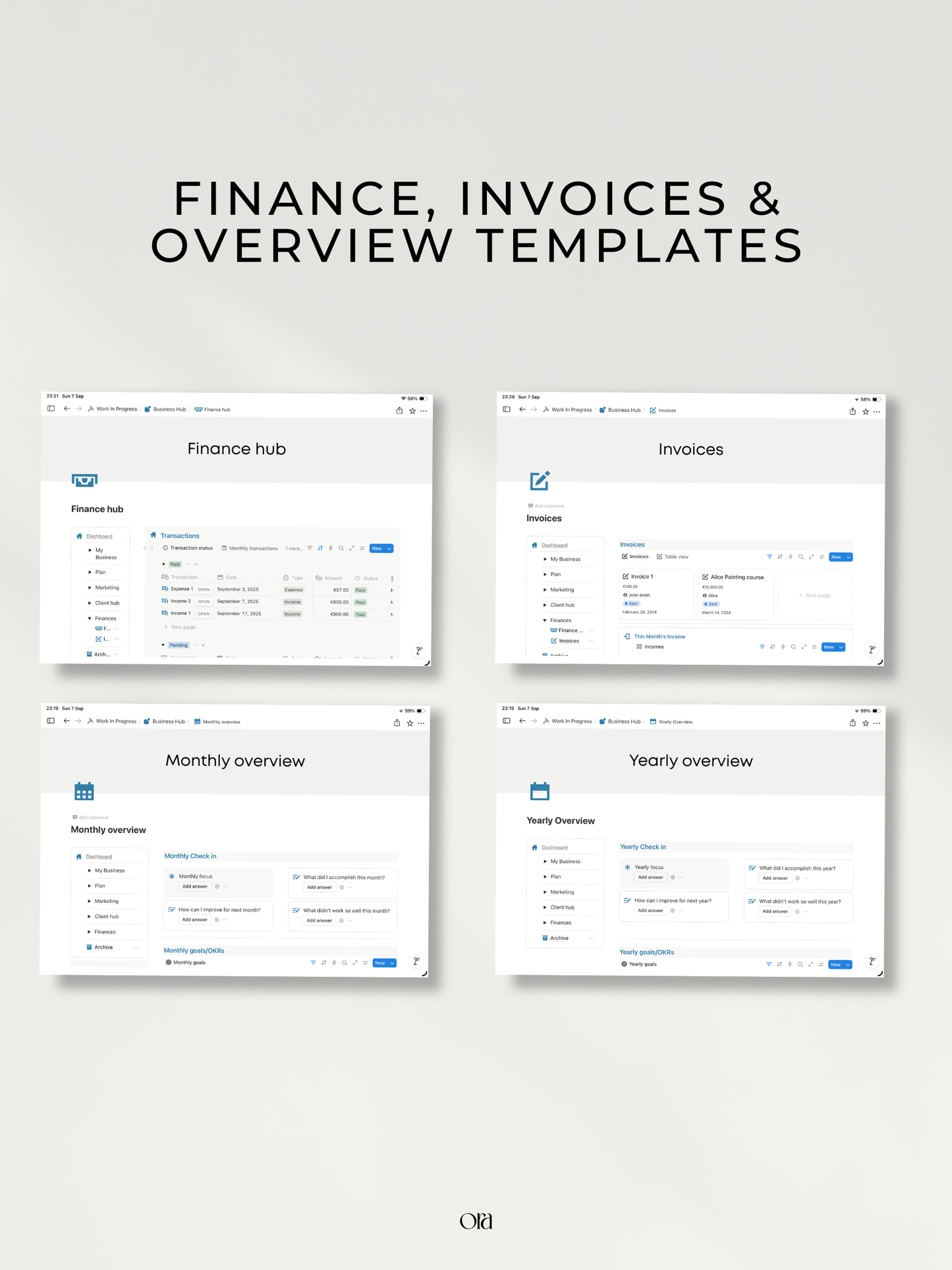 BUSINESS HUB | TEMPLATE MADE FOR NOTION