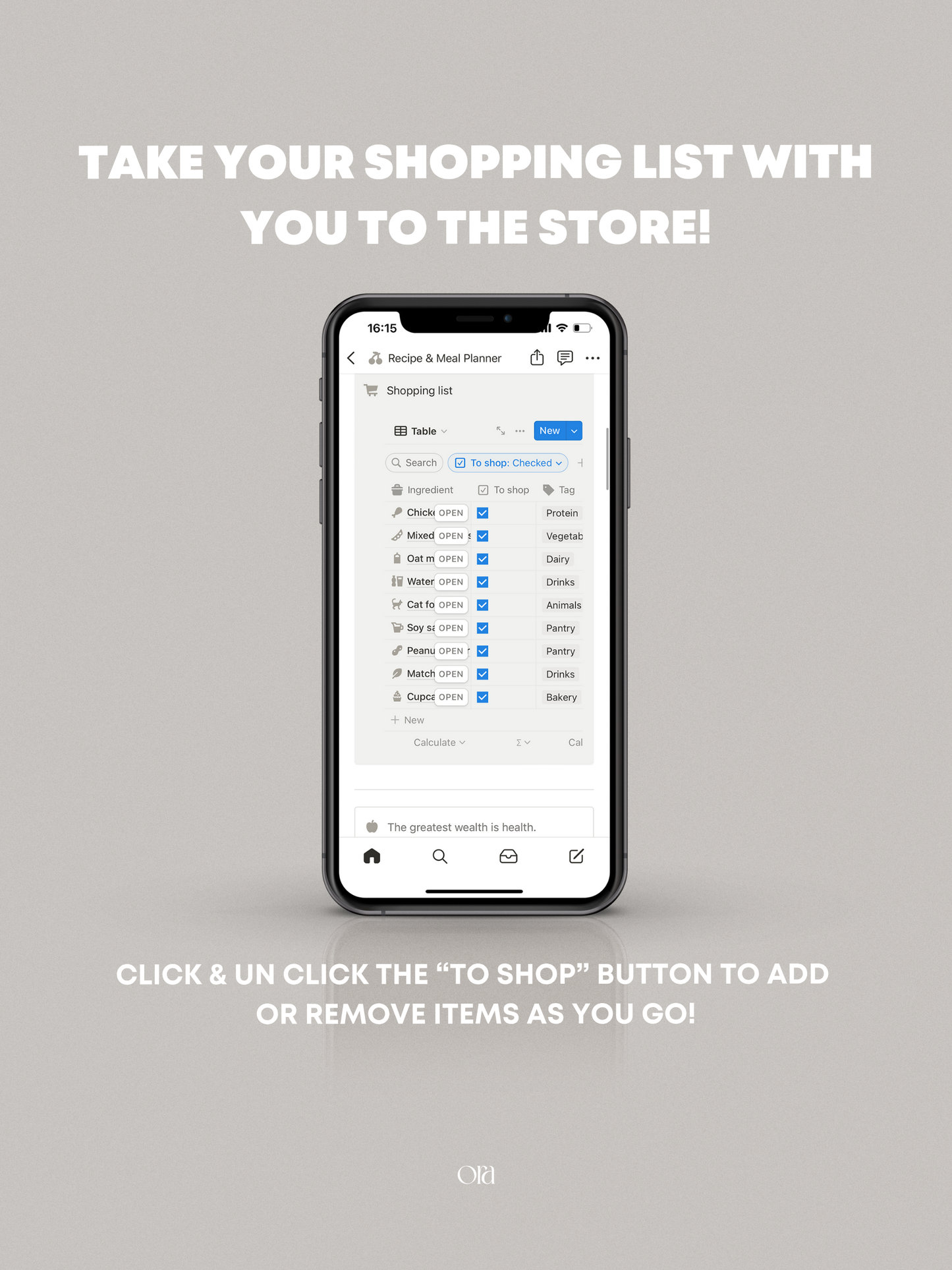 RECIPE & MEAL PLANNER | TEMPLATE MADE FOR NOTION