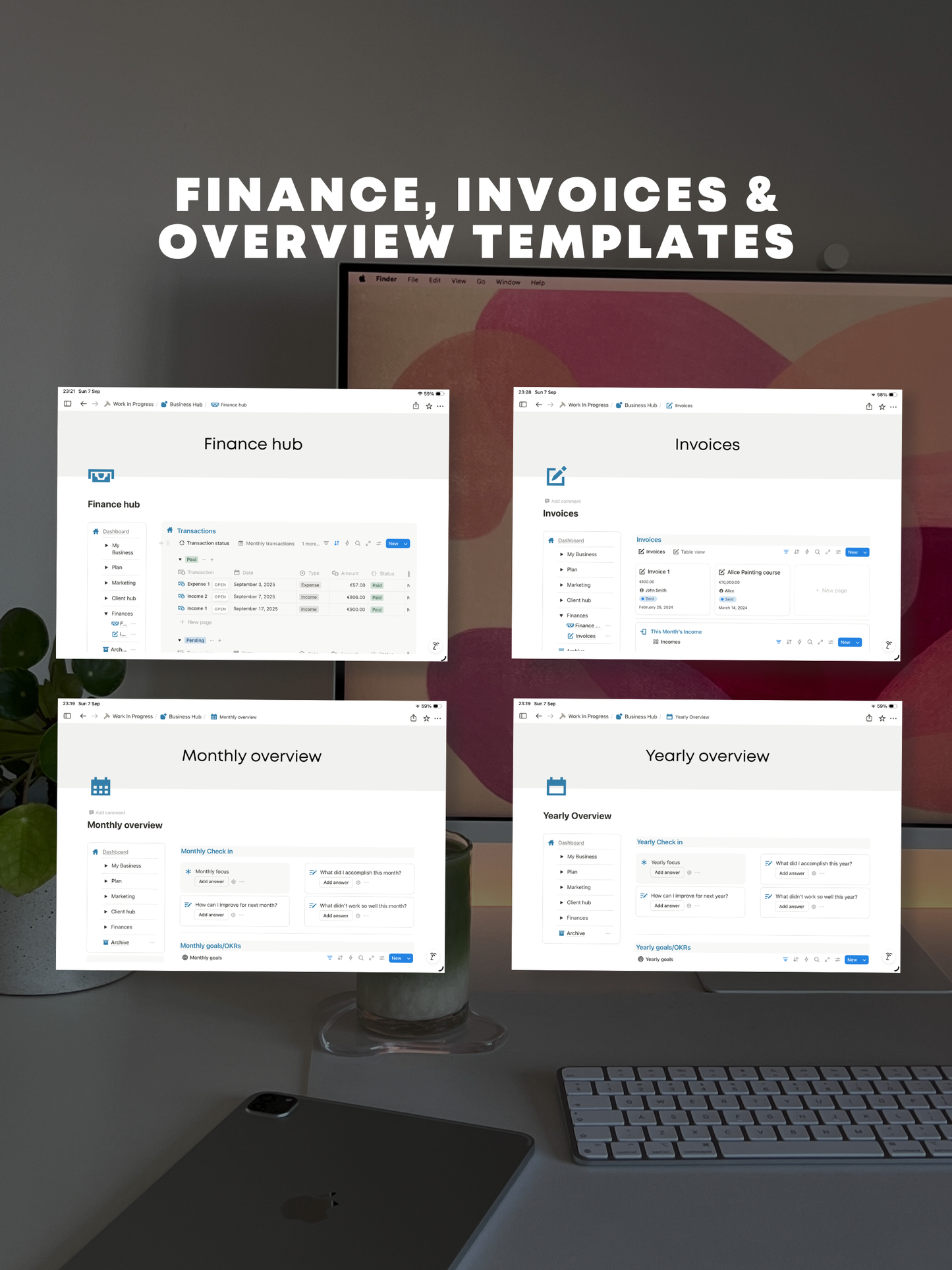 BUSINESS HUB | TEMPLATE MADE FOR NOTION