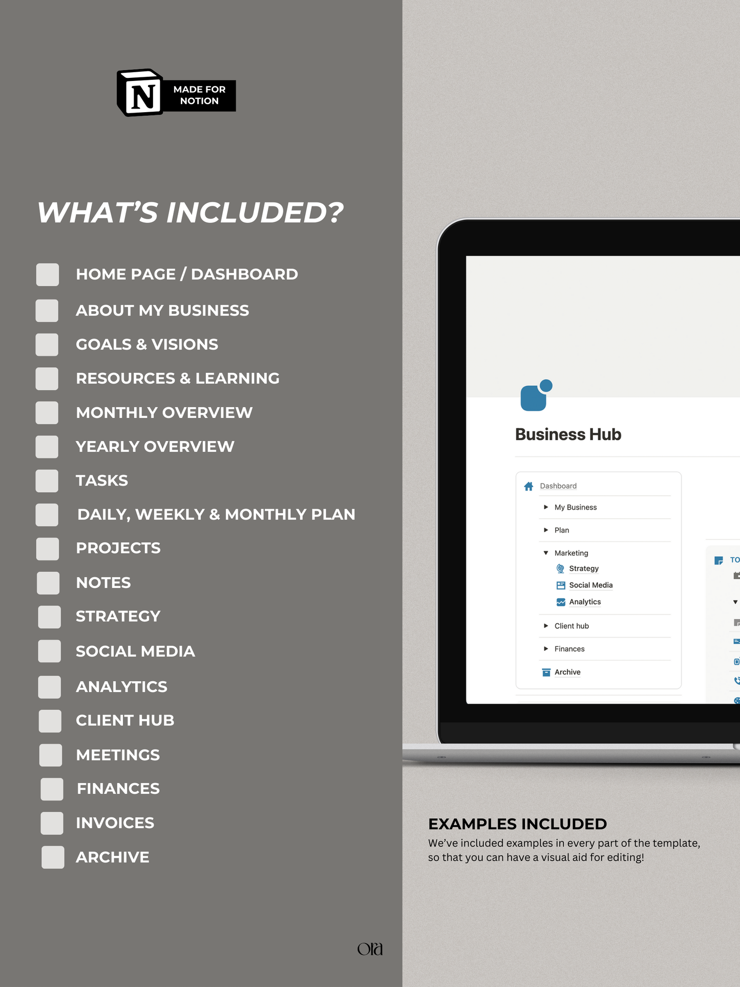 BUSINESS HUB | TEMPLATE MADE FOR NOTION