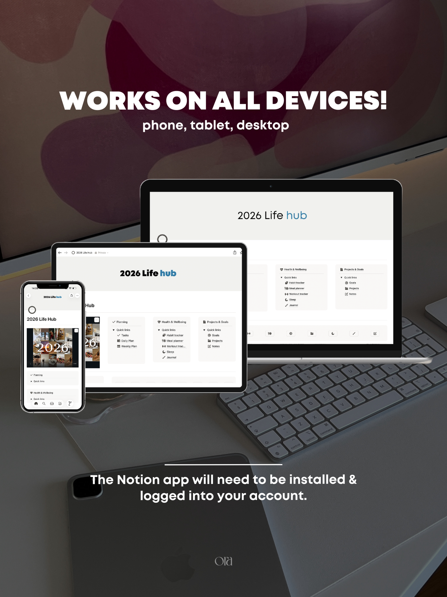 2026 LIFE HUB | TEMPLATE MADE FOR NOTION