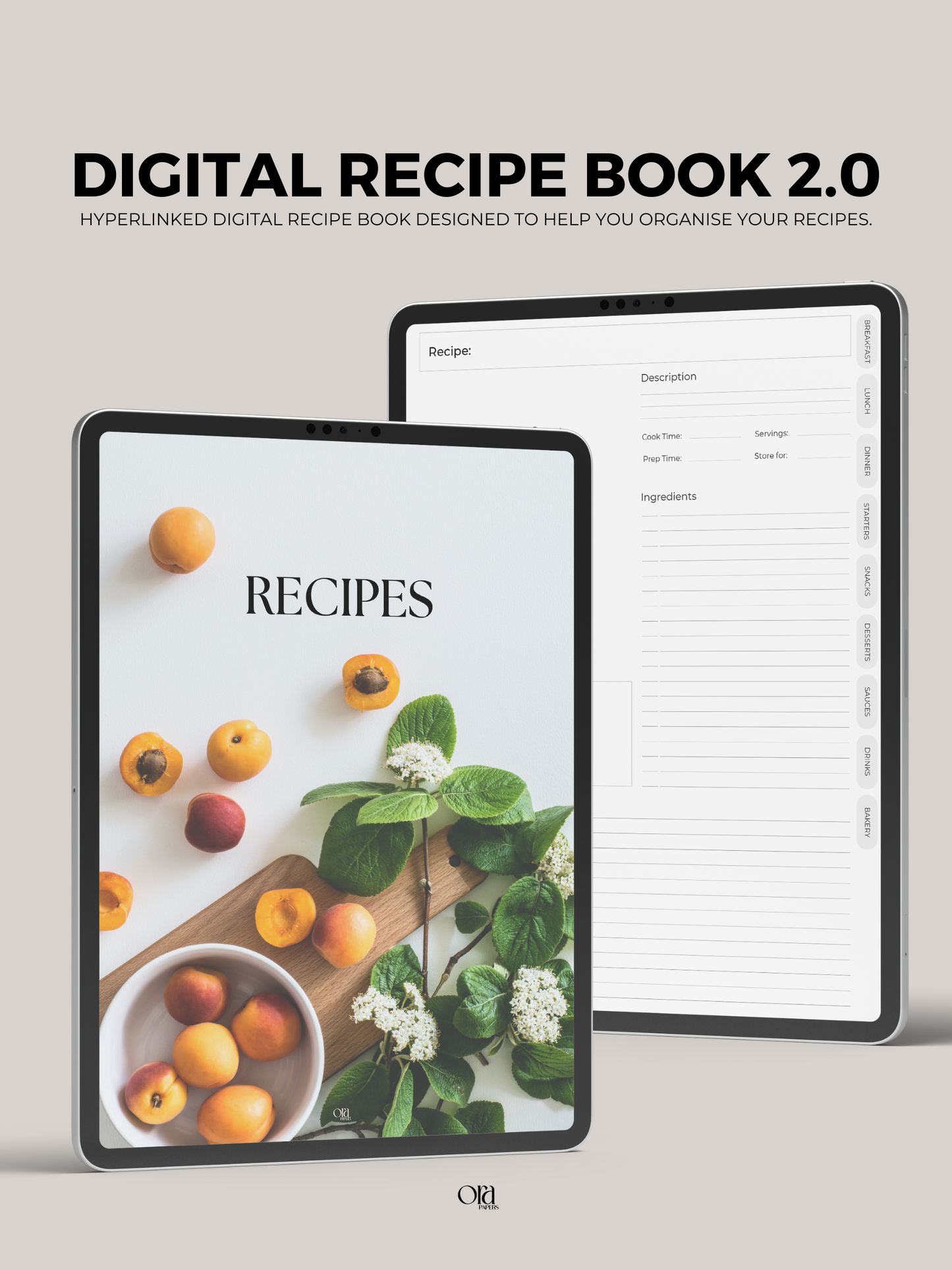 DIGITAL RECIPE BOOK | CLASSIC & 2.0 VERSIONS